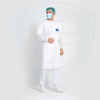 Camice chirurgico monouso bianco per isolamento medico impermeabile AAMI PB70 Level3