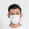 Maschere per il viso bianche monouso Copertura per maschera chirurgica dentale a 3 strati