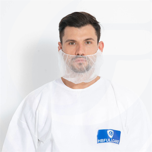 Copri barba monouso in PP con passanti elastici singoli o doppi